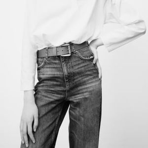 Zara 90’s full length jeans noir blue 38/6